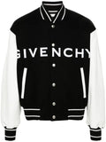 Givenchy logo-emboosed bomber jacket