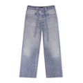 Blue 20K Swarovski Diamond Boro Jeans