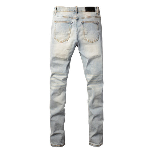 AMIRI Slim Fit Distressed Jeans – Full Length Denim