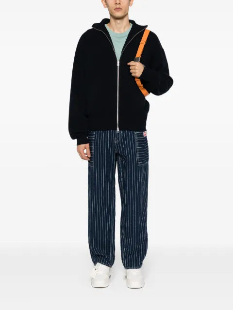 extreme cashmere zipped cashmere cardigan