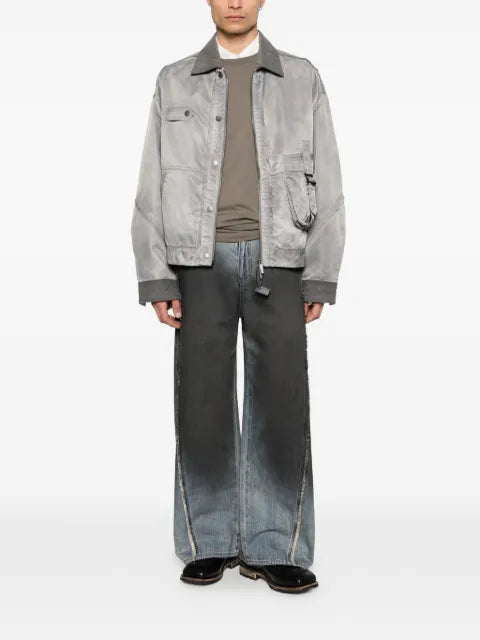 Feng Chen Wang button-detail bomber jacket