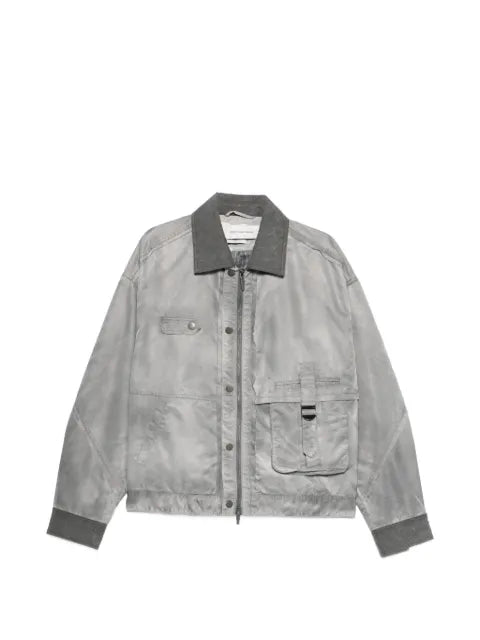 Feng Chen Wang button-detail bomber jacket