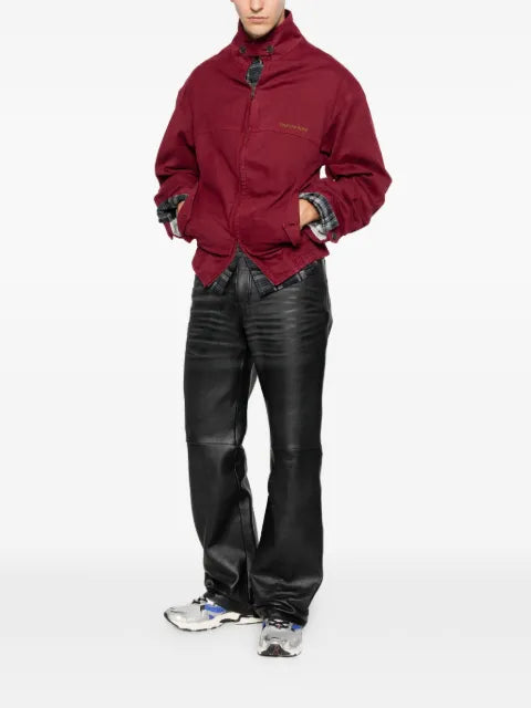 Martine Rose logo-embroidered harrington jacket