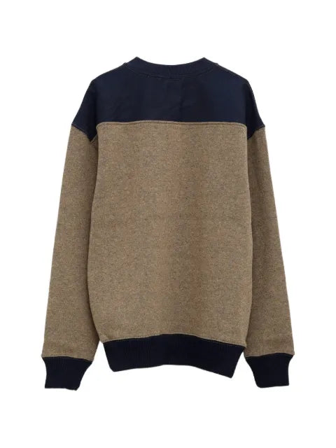 JW Anderson logo-embroidered panelled sweater