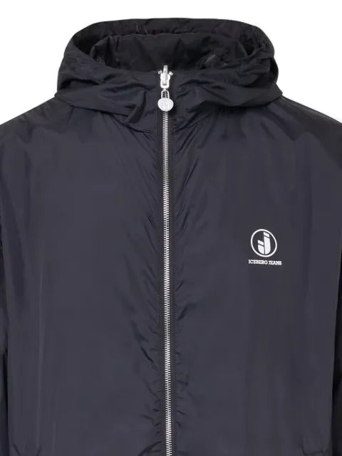 Iceberg logo-print hooded jacket