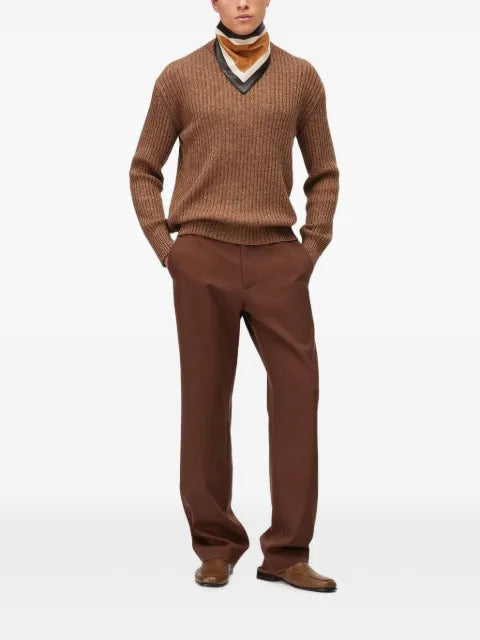 RETORI ribbed-knit crew-neck cashmere jumper