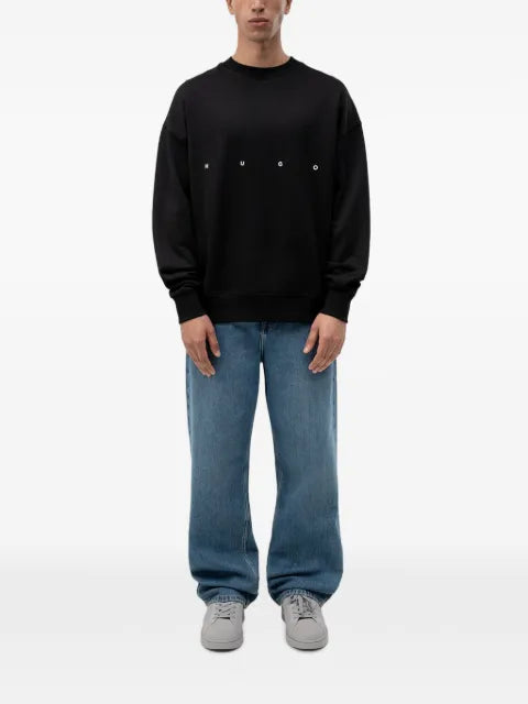 HUGO logo-print graphic-print sweatshirt