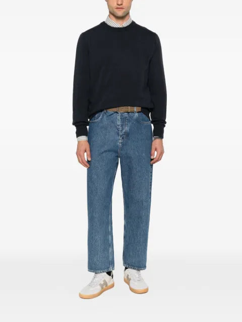 Marc O'Polo crew-neck embroidered-logo sweater