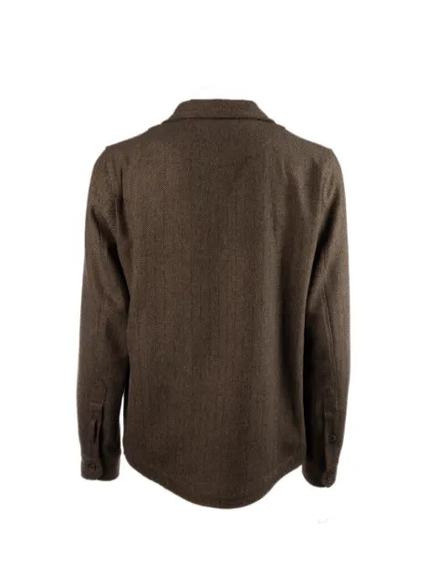 Myths herringbone-pattern button-down jacket