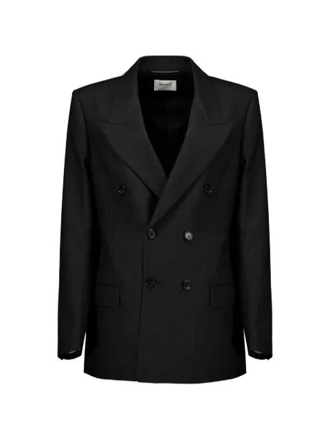 Saint Laurent double-breasted oversize virgin wool blazer