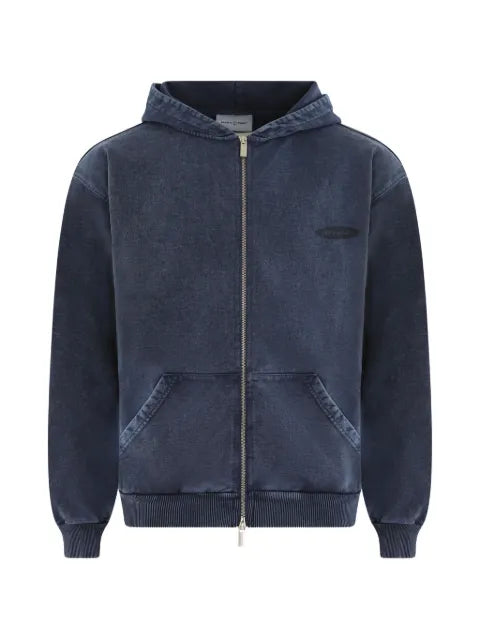 Bram’s Fruit slogan-print zip-up hoodie