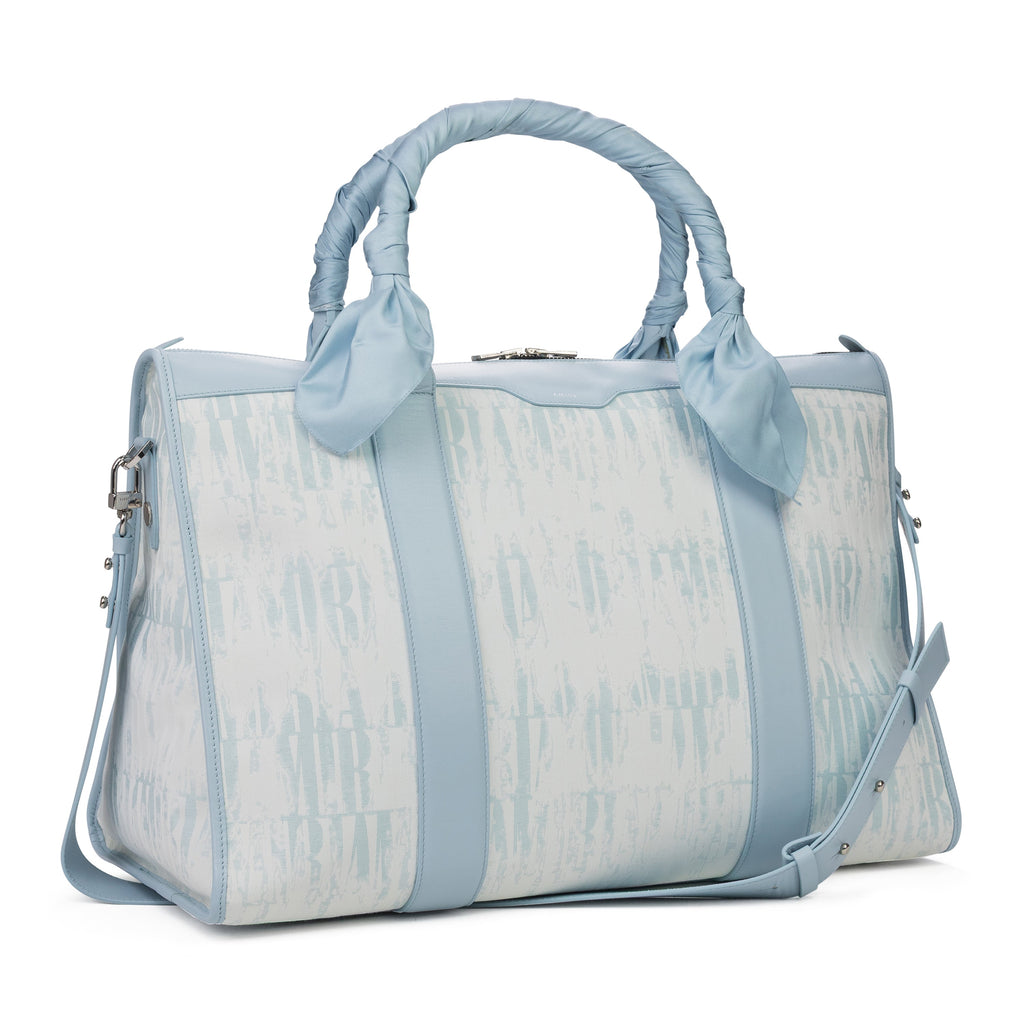 Baby Blue Jacquard Tie Dye Weekender Bag