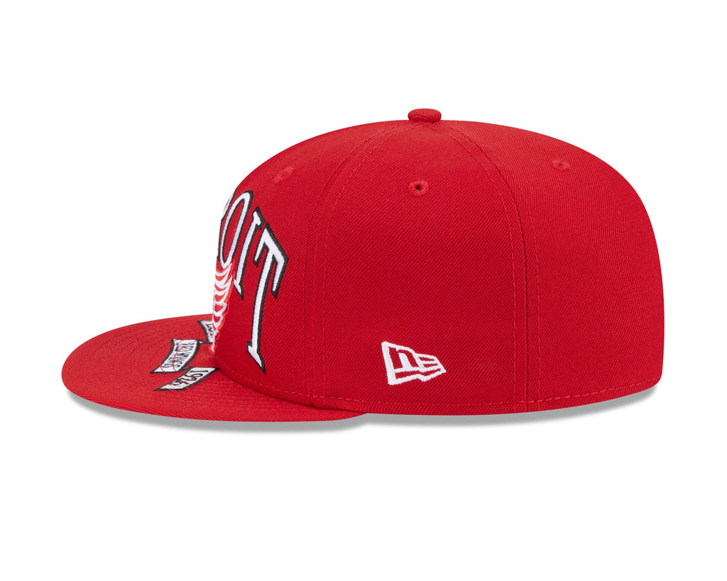 New Era 5950 Detroit Red Wings Oversized Fitted Hat