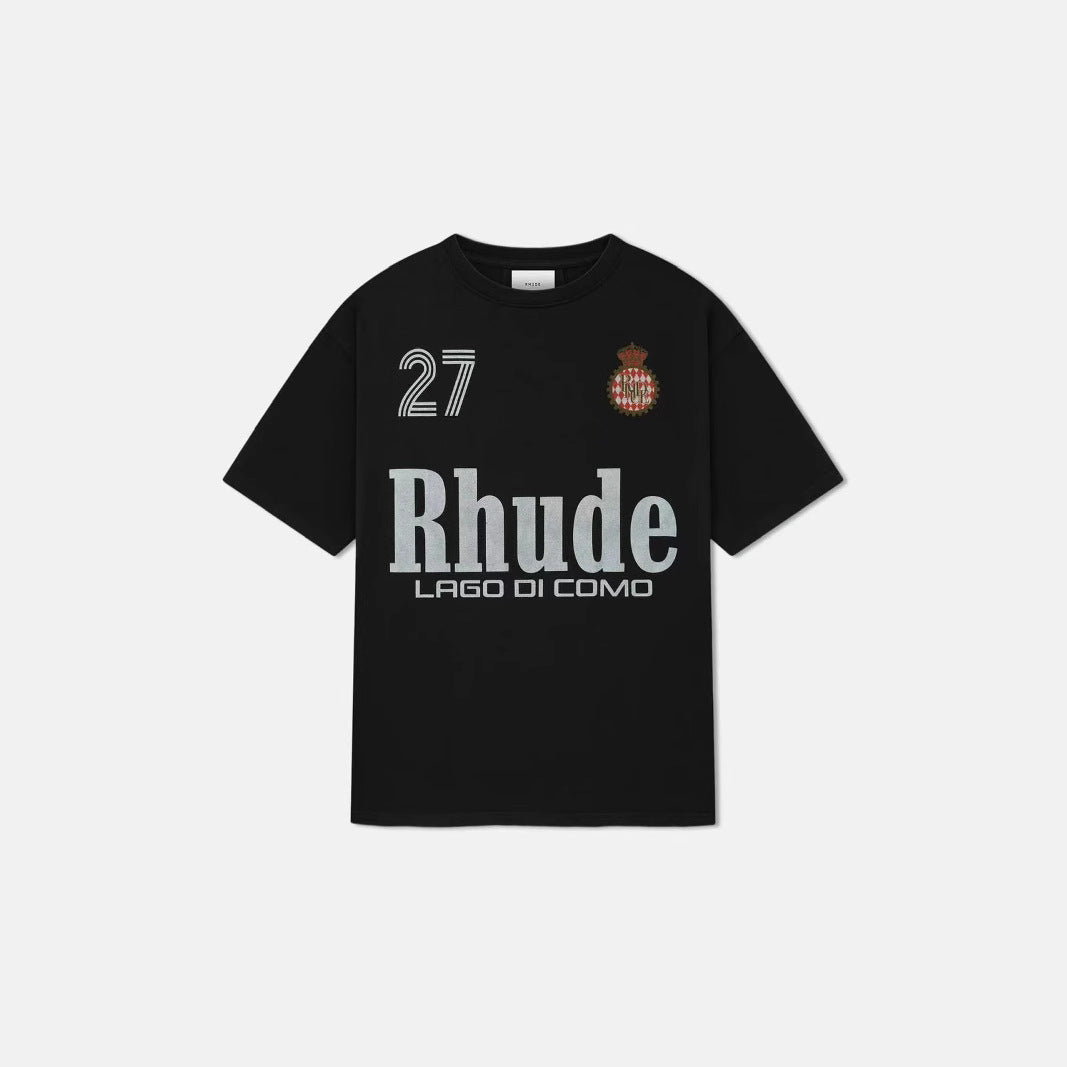 Rhude Vintage Sunset Coconut Tree Graphic Oversized Tee Streetwear