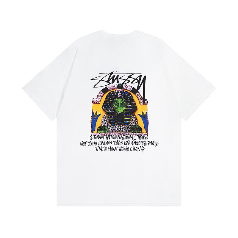 Stussy T Shirts Casual Loose Couple T Shirts