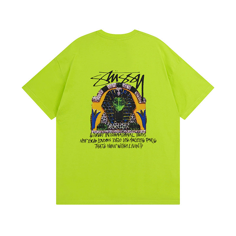 Stussy T Shirts Casual Loose Couple T Shirts