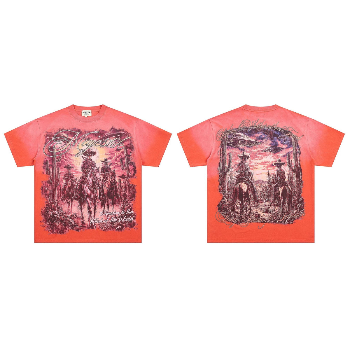 MAJESTIK Western UFO Graphic T-Shirt