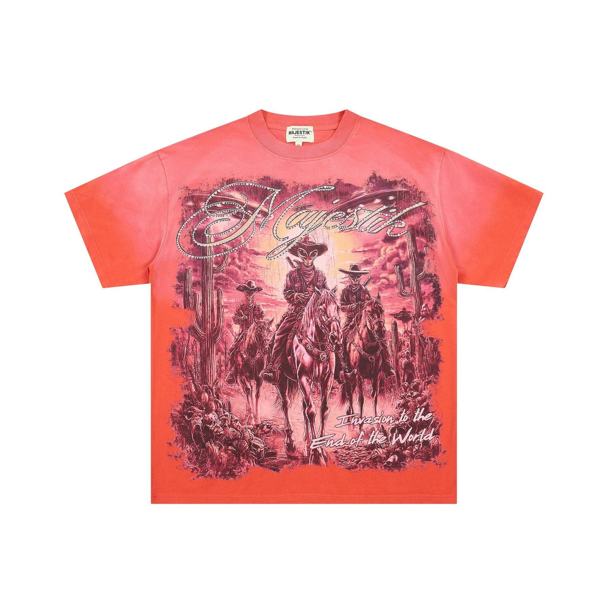 MAJESTIK Western UFO Graphic T-Shirt