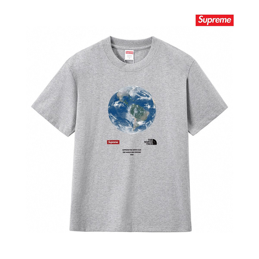 Supreme One World Earth Graphic T-Shirt
