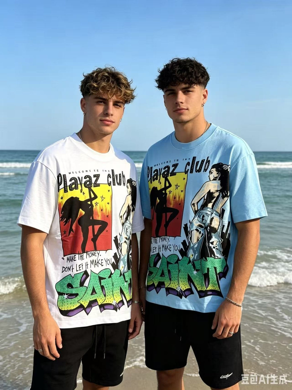 SAINT Playaz Club Graphic T-Shirt