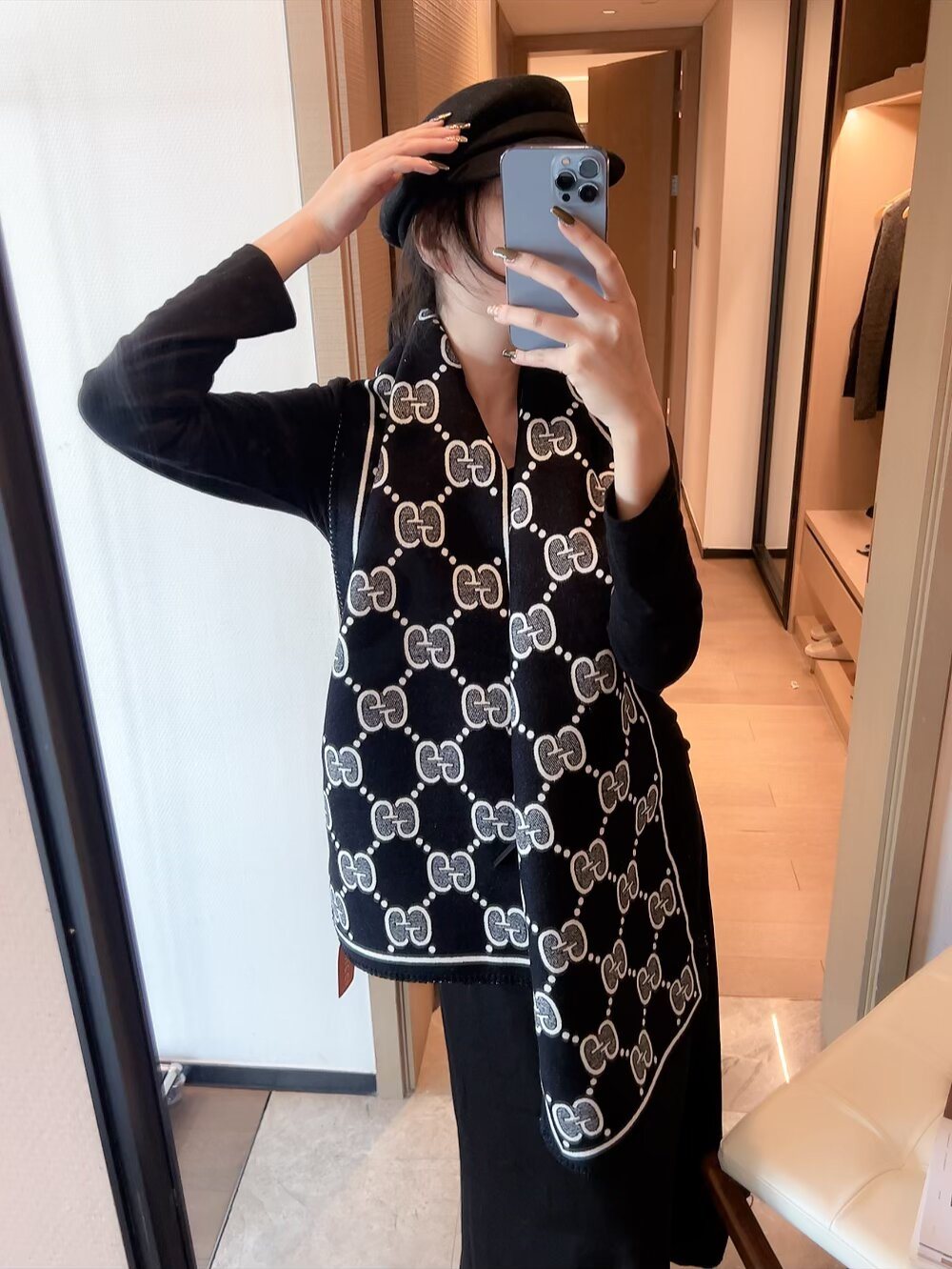 Gucci GG Monogram Scarf