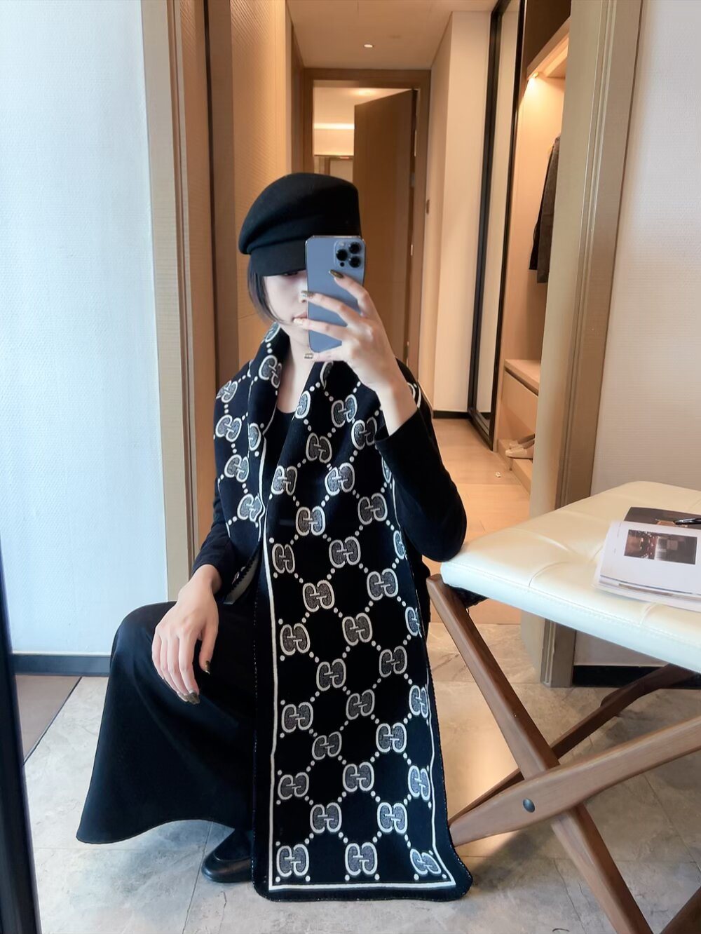 Gucci GG Monogram Scarf