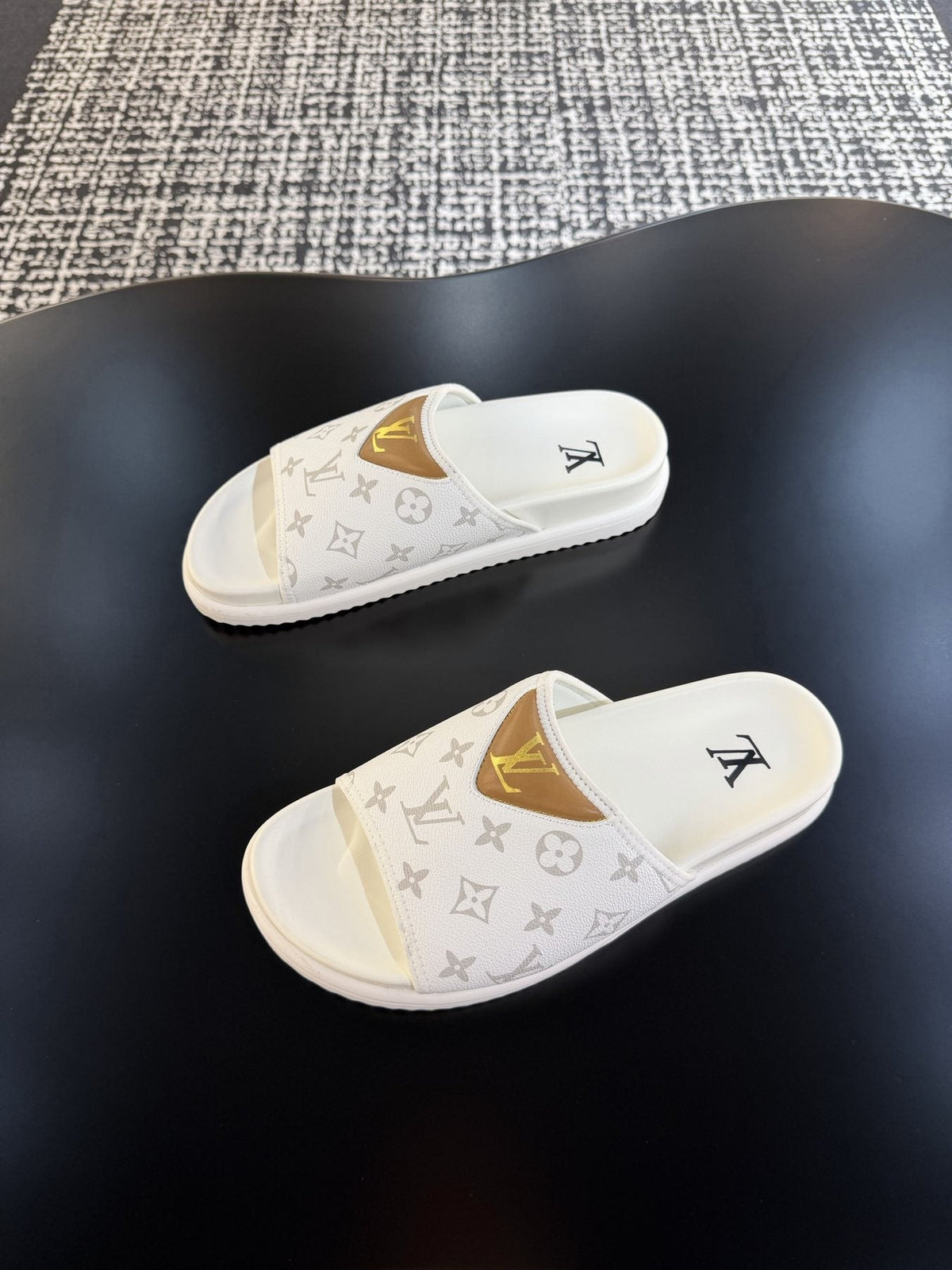 Louis Vuitton Monogram V Slide Sandals